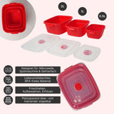 3er-Set Vorratsdosen Aufbewahrungsdosen Gefrierdosen Mikrowellendosen