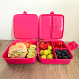 Brotdose mit Besteck Snackbehälter Meal-Prep-Box Znünibox Lunchbox
