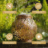 Outdoor Solarleuchte Gartenlaterne Solarlampe LED Laterne Solarlaterne