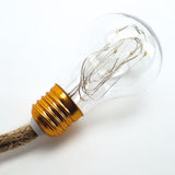 LED-Hanfseil-Lichterkette Lampe Gartenbeleuchtung Solar-Leuchtkette