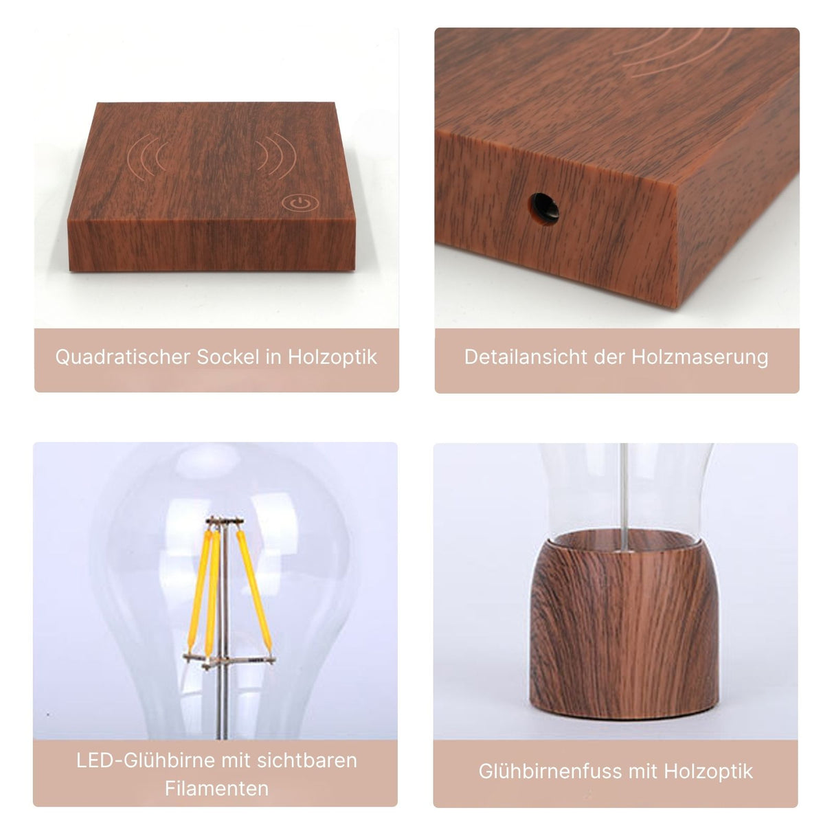 Magnetische Schwebelampe Tischlampe Schwebendes Licht Stimmungslicht