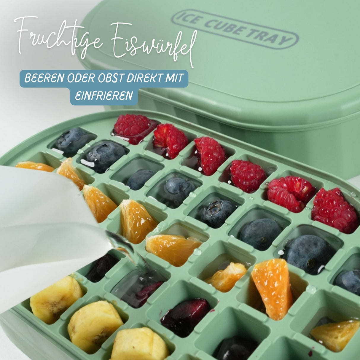 Eiswürfelform mit Aufbewahrungsbox Eiswürfel-Maker-Set Eiswürfelschale