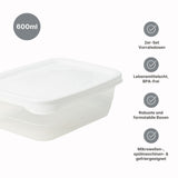 3er-Set Aufbewahrungsdosen Meal-Prep-Dosen Boxen Frischhaltedosen