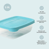 3er-Set Boxen Frischhaltedosen Aufbewahrungsdosen Meal-Prep-Dosen