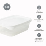 3er-Set Boxen Meal-Prep-Dosen Aufbewahrungsdosen Frischhaltedosen