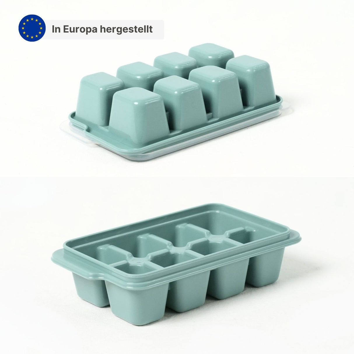 Eiswürfelschale Eiswürfelbehälter mit Deckel Eiswürfelform