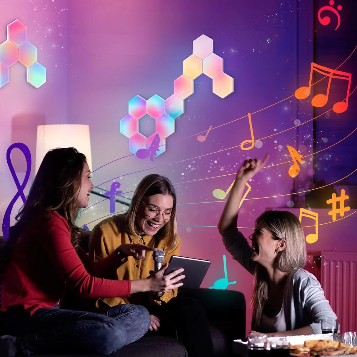 10er-Set Konnektor-Chip für Hexagon-Leuchtplatte LED-Paneel-Verbinder