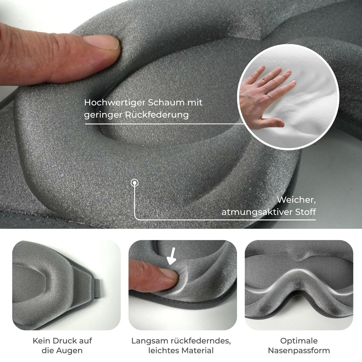 3D Schlafmaske Nachtmaske Augenmaske Schlafbrille Maske