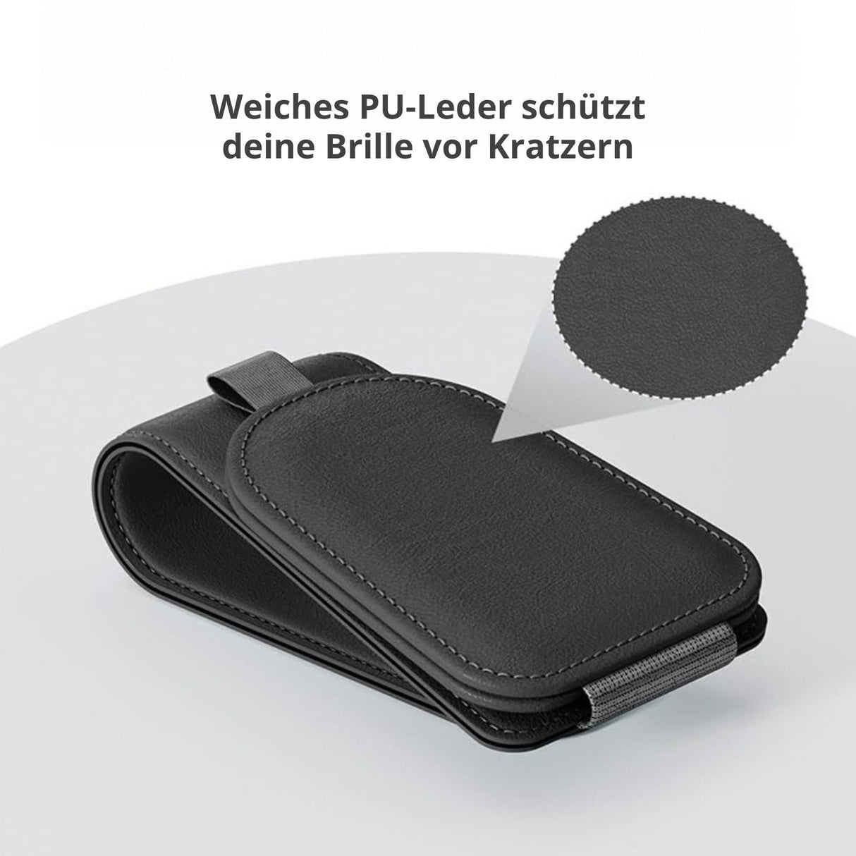 Brillenablage fürs Auto Sonnenblende-Clip Sonnenbrillenhalter Etui