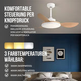 Ventilator mit LED-Beleuchtung Deckengebläse Deckenventilator