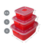 7er-Set Mikrowellendosen Vorratsdosen mit Mikrowellen-Becher Tasse