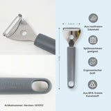 3-tlg. Set Sparschäler und Käsehobel Küchenwerkzeug Edelstahl-Schälset