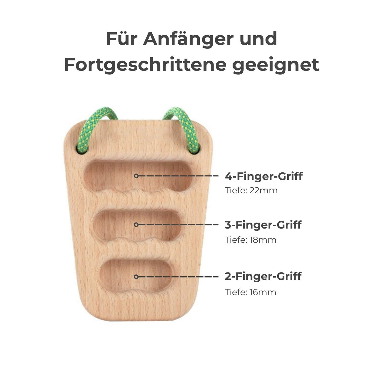 2er-Set Fingerboard Trapez Kletterzubehör Hangboard Kletterbrett