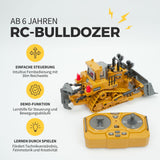 Ferngesteuerter Bulldozer Planierraupe Baufahrzeug Spielzeug 1:24
