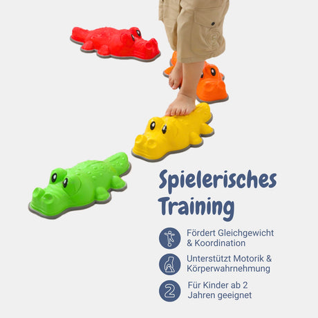 Balanciersteine Balance Trainer Fluss-Steine Balancespiel Trittsteine