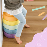 Trittsteine Motorikspielzeug Balanciersteine Flusssteine Balancespiel