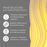 LED-Dekoleuchte Tischlampe Tischleuchte Blumenvase 3D-Vase Deko-Vase