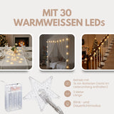 LED Sternenlichterkette 3m Sternenlichtgirlande Dekolichterkette