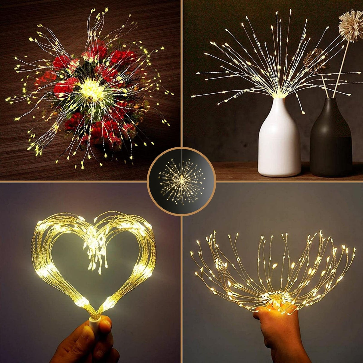 LED Feuerwerkslicht Lichterkette Weihnachtsbeleuchtung Pendelleuchte