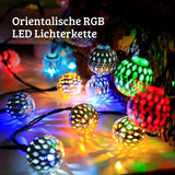 Orientalische Deko 9.3m Marokkanische LED Solar Lichterkette