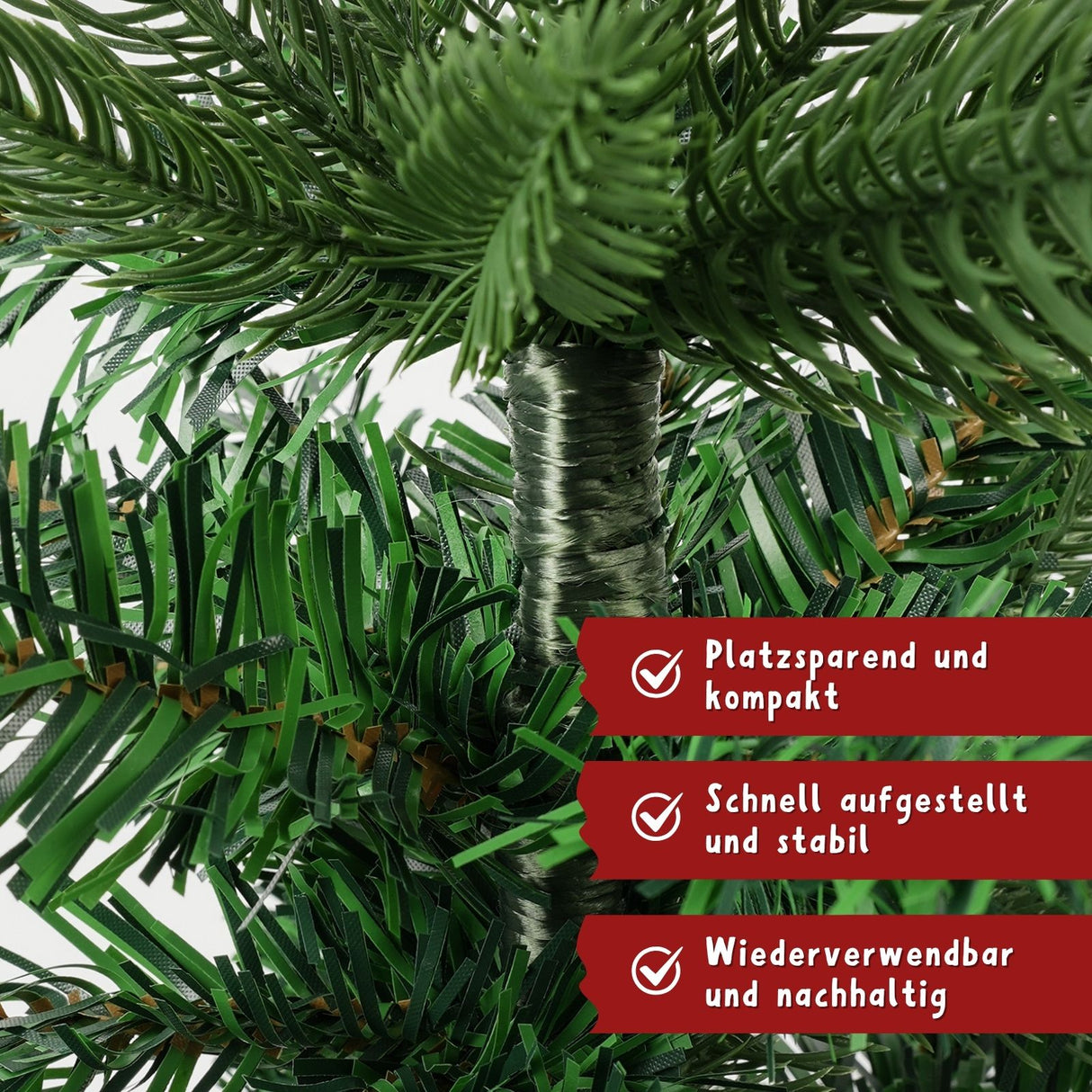 Weihnachtsbaum 60cm mit Topf Kunsttannenbaum Tisch-Christbaum