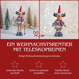 Rentierfigur Deko-Rentier Stehfigur Rentier Elch Dekofigur Winter