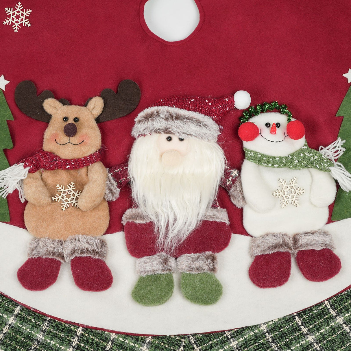 Christbaumdecke Weihnachtsbaum-Teppich Tannenbaum-Rock Baumunterlage