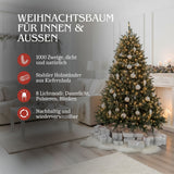 Weihnachtsbaum 180cm mit LED Kunsttanne Christbaum Tannenbaum Tanne