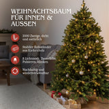 Weihnachtsbaum 210cm mit LED Kunsttanne Christbaum Tannenbaum Tanne