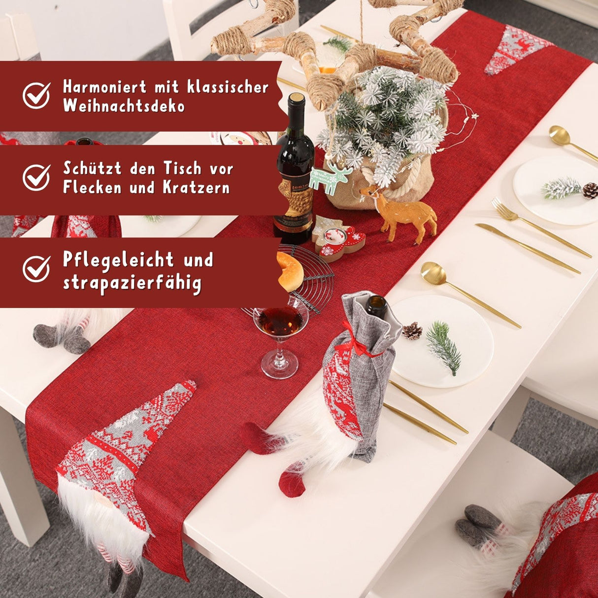 Tischläufer Tischdecke Deko-Läufer Tischband Tischdeko Weihnachtsdeko