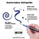 120-tlg. Set Acrylmarker Pinselstifte Arcrylstifte Acryl Brush Marker