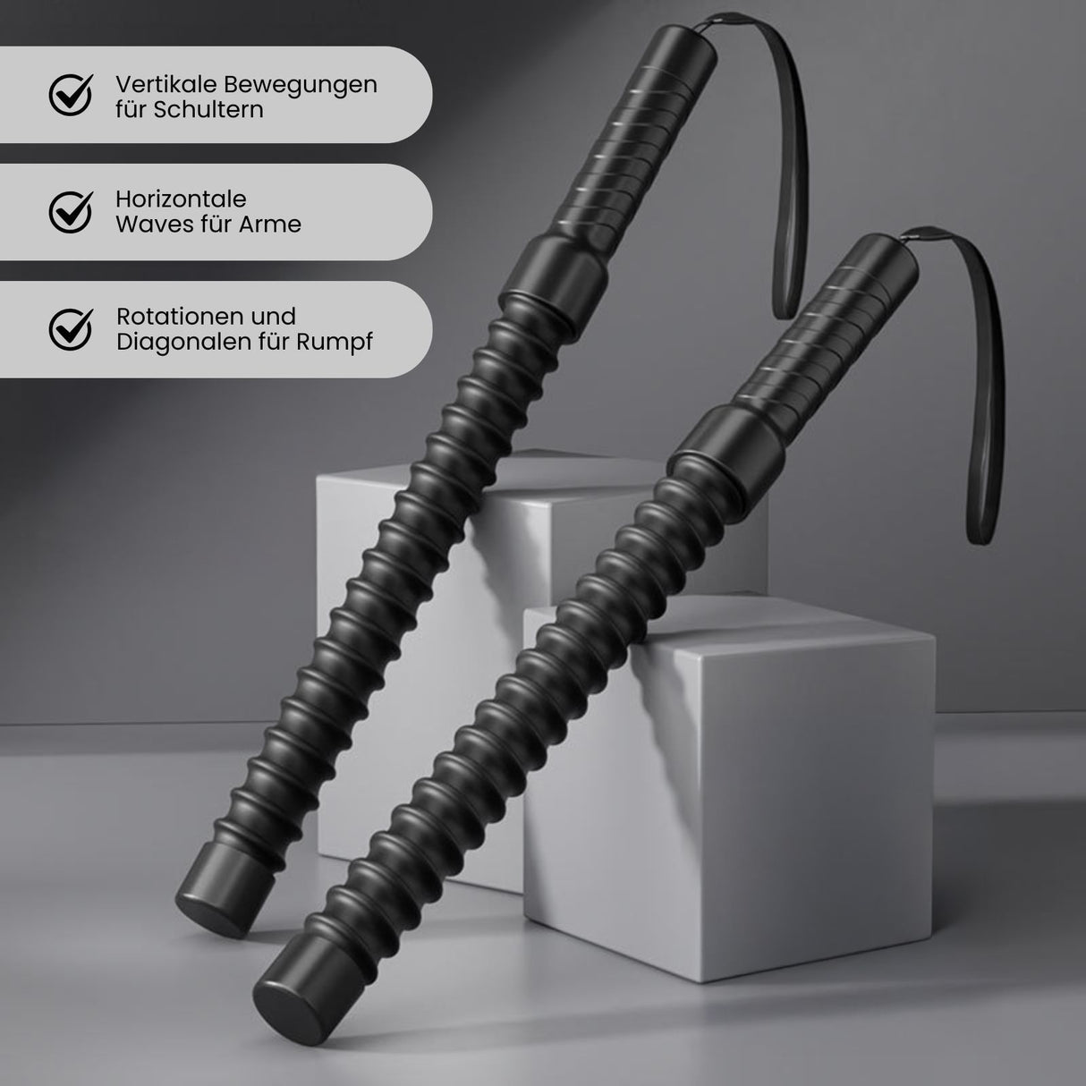 Seilloses Battle Rope Battle-Rope-Sticks Gewichts Griffe Air Rope