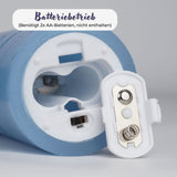 5er-Set LED Stumpenkerze mit Lichterkette Elektronische Echtwachskerze