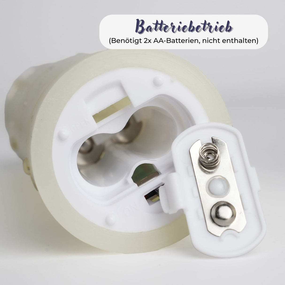 5er-Set LED Echtwachskerze mit Lichterkette Elektronische Stabkerze