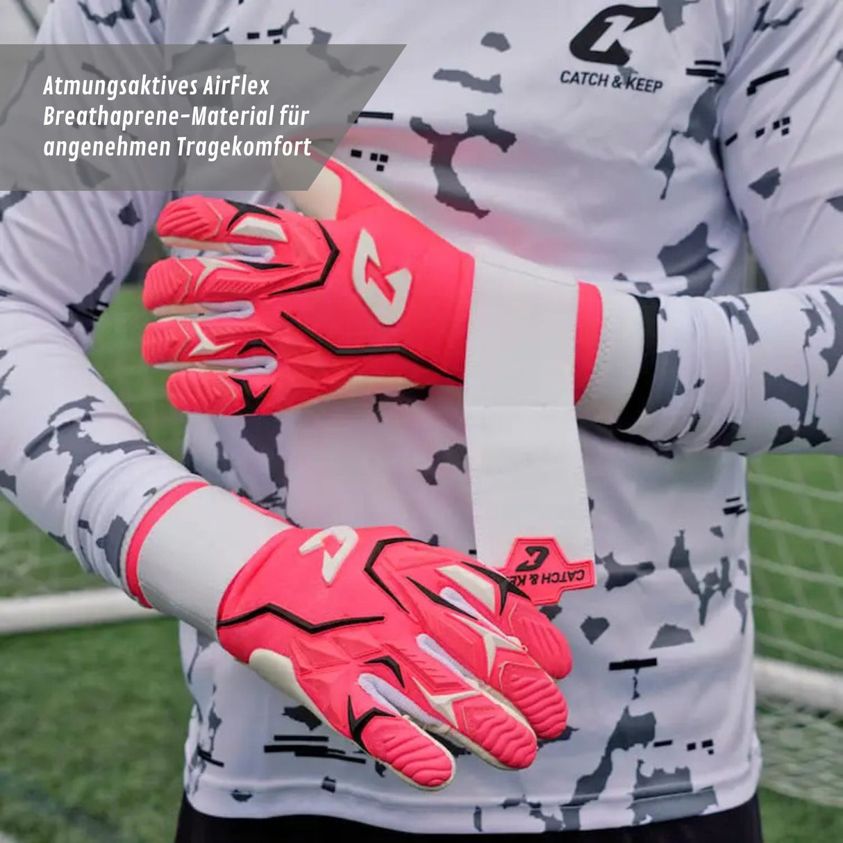 Fussballhandschuhe ViVor Crazy Orange Gr. 6 Torwart Goalie Handschuhe