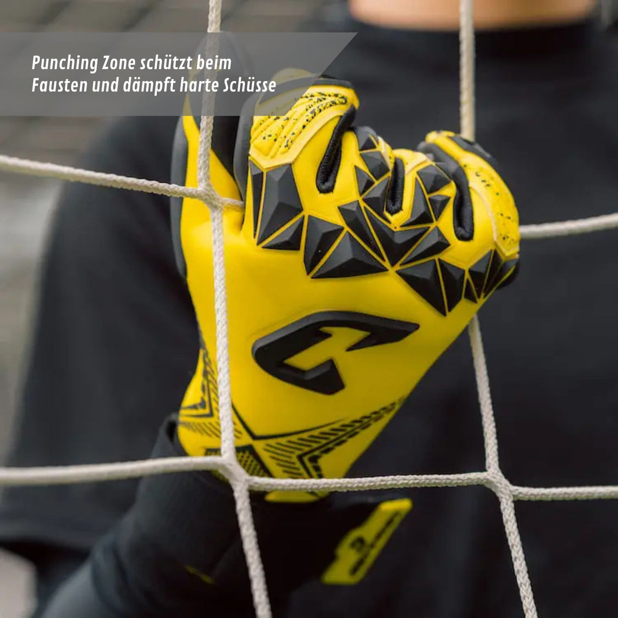 Fussballhandschuhe Pulse X Yellow Gr. 8 Torwart Goalie Handschuhe