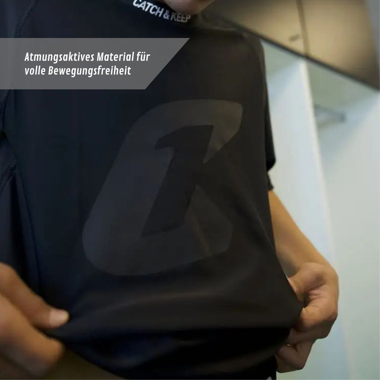 Atmungsaktives Sport Kompressions T-Shirt Gr. 128 Funktionsshirt Unterziehshirt