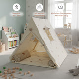 Spielzelt mit Lampe Kinderzelt Kuschelzelt Tipi für Kinder Indoor-Zelt