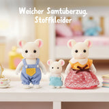 3-tlg. Mäuse-Puppenfamilie Puppen Spielzeugfiguren Kinderspielzeug