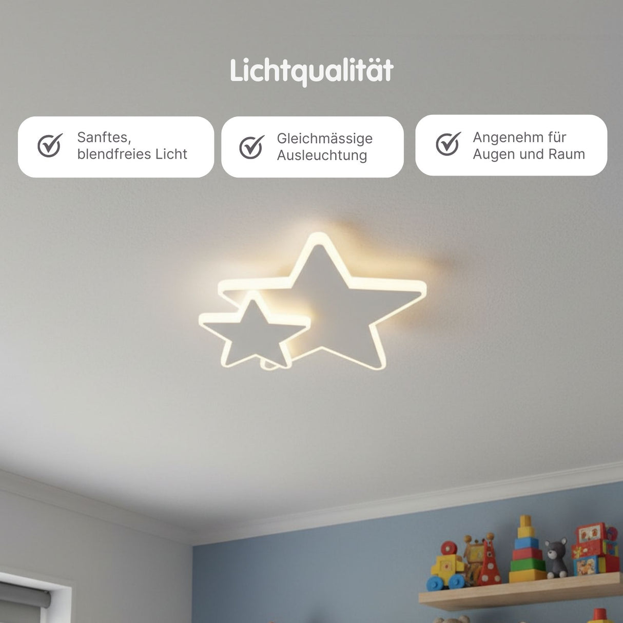 LED Sternen-Deckenleuchte Deckenlampe Lampe Wohnzimmerlampe Leuchte
