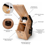 Vogelhaus mit Kamera und Solarpaneel Nistkasten Vogelhäuschen