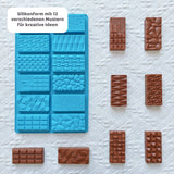 Silikonform mit 12 Kammern Schokoladenform Motivform Mini-Kuchenform