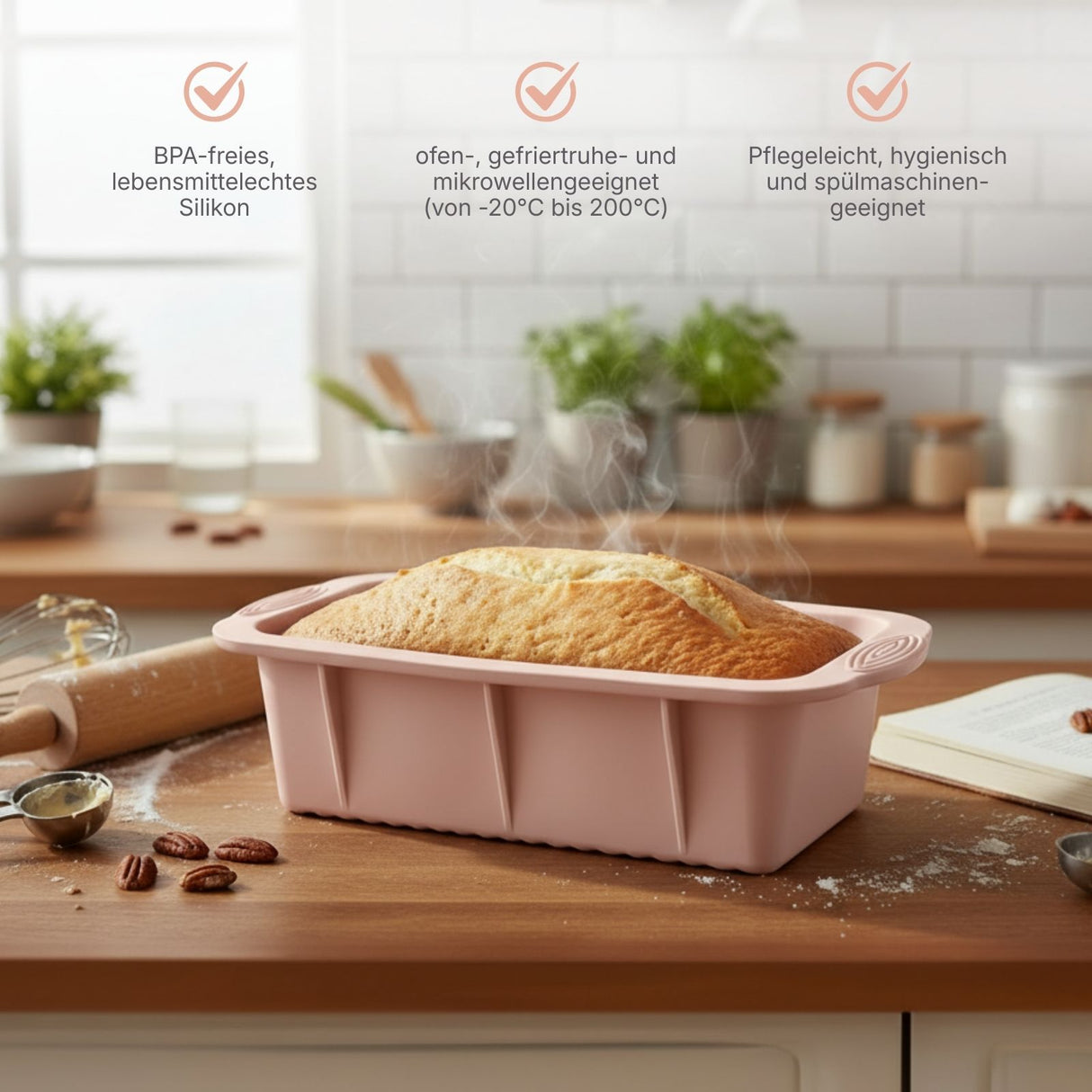 30-tlg. Silikon-Backformen-Set Gugelhupfform Kuchenform Kastenform