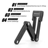 Veloschloss Faltschloss Fahrradschloss Diebstahlsicherung Bikeschloss