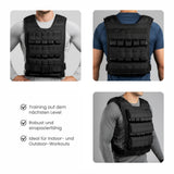 Verstellbare One Size Gewichtsweste 30kg Trainingsweste Weste