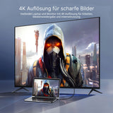 DisplayPort 1.2 zu HDMI 2.0 Kabel 2m DP zu HDMI-Kabel Anschlusskabel