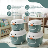 4er-Set Spielzeugkiste Truhe Spielzeug-Aufbewahrungsbox Organizer