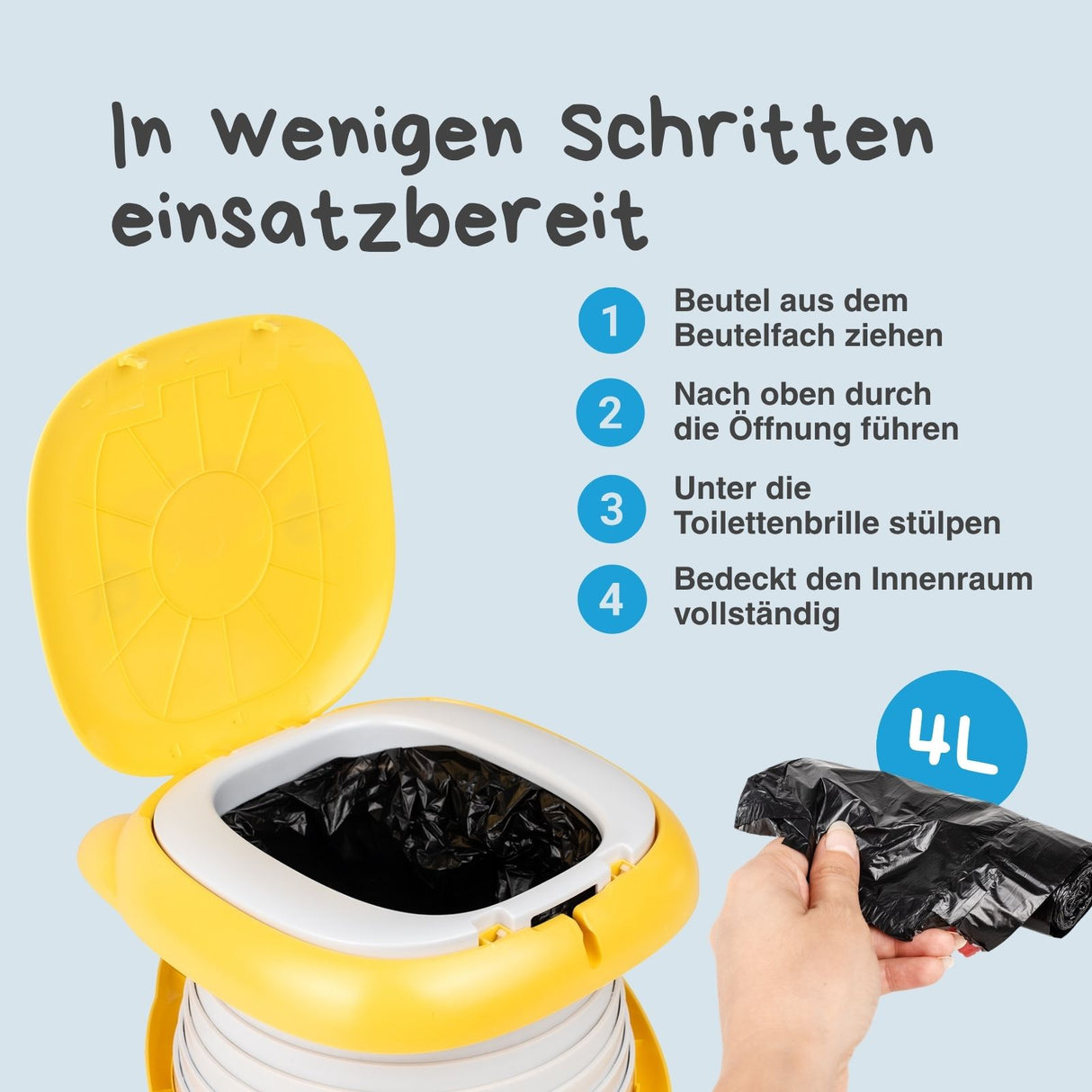 15 Müllbeutel für Kindertoilette 144069 144070 144071 Zugband-Beutel
