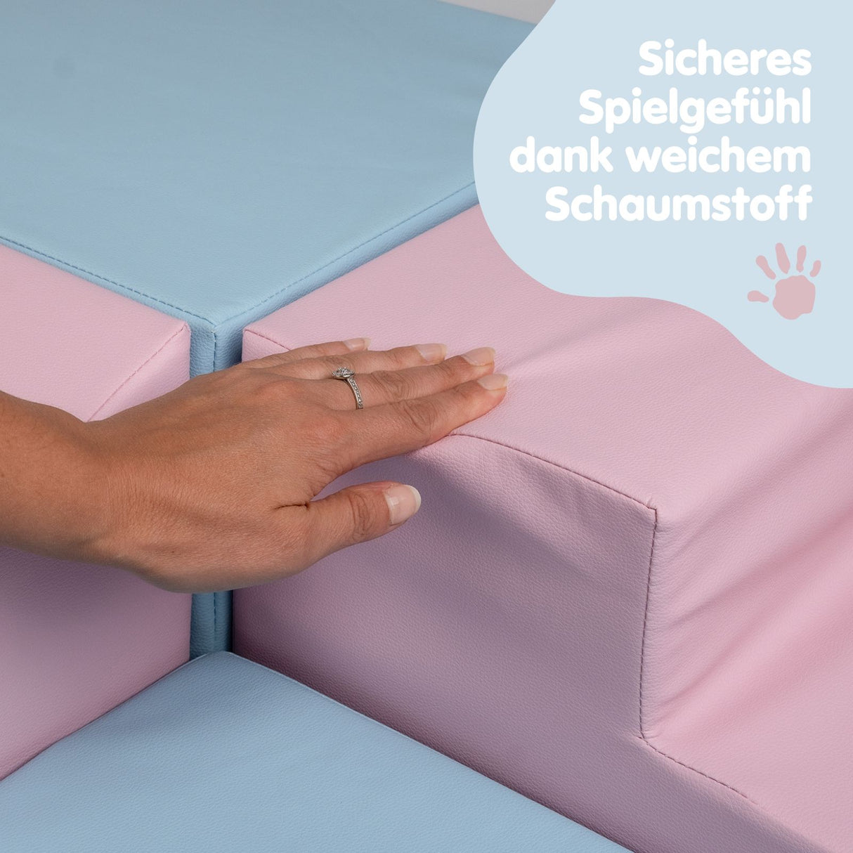 4-tlg. Softbausteinset für Kinder Eckkletterer Softplay-Bausteine