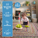 3in1 Geschicklichkeitsspiel für Kinder Ringwurf Hüpfspiel Raketenstart